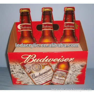 Budweiser Bottle Countertop Cardboard Beer Display